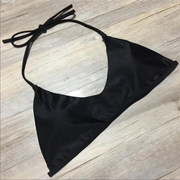 Halter string bikini. Green and black. NWT - Picture 6 of 8